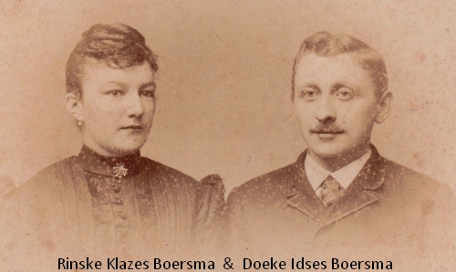 Doeke Idses Boersma 1869 1920 en Rinske Klazes Boersma 1870 1938