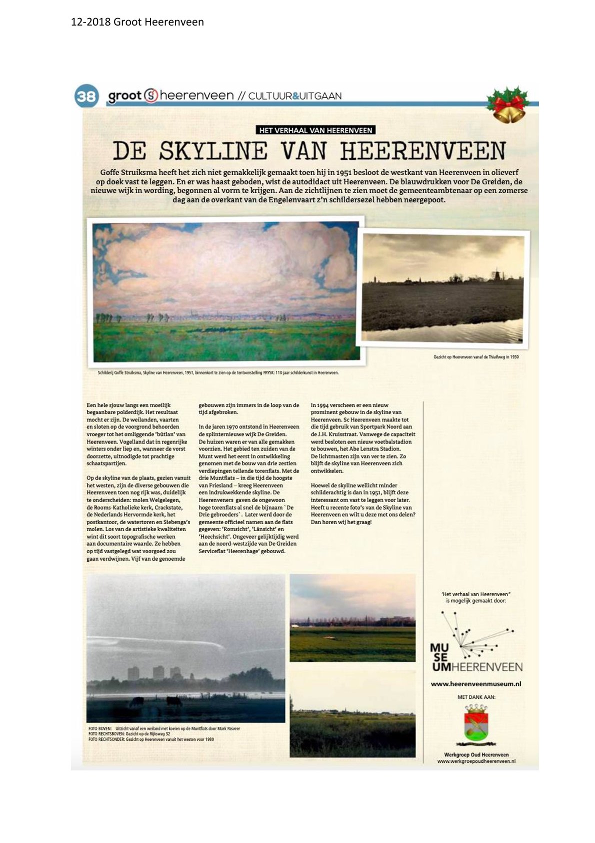 De skyline van Heerenveen
