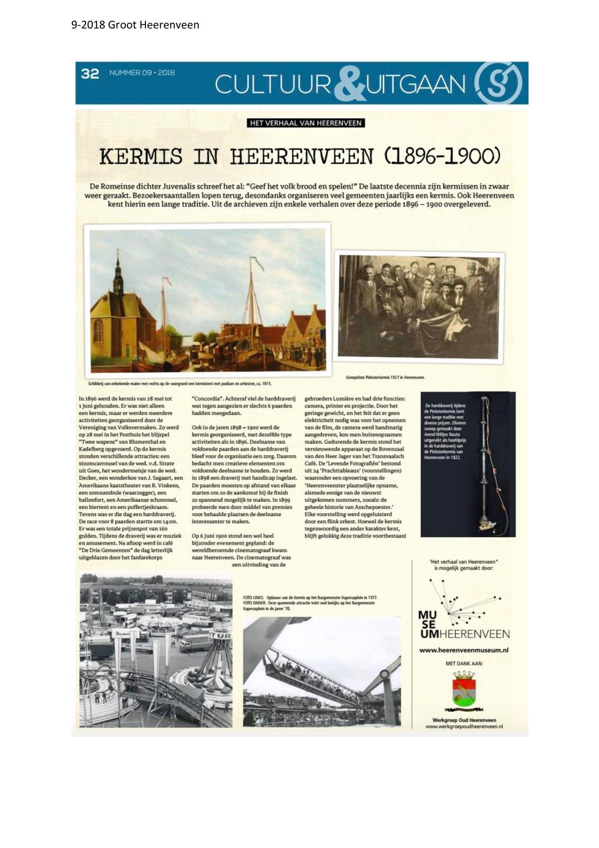 Kermis in Heerenveen 1896 1900