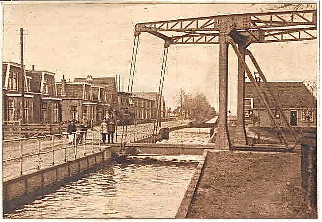 Pastoriewijk met sluis en trambrug 1932