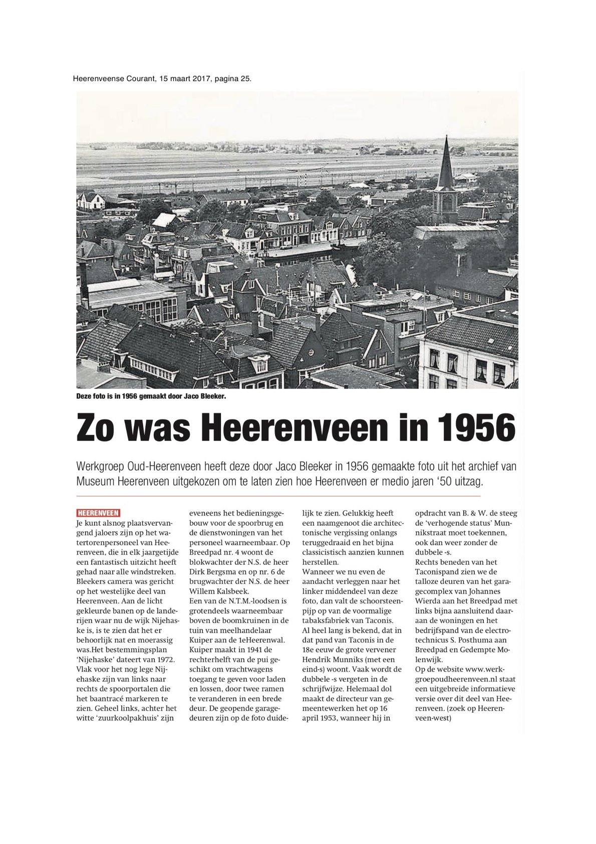 Zo was Heerenveen in 1956