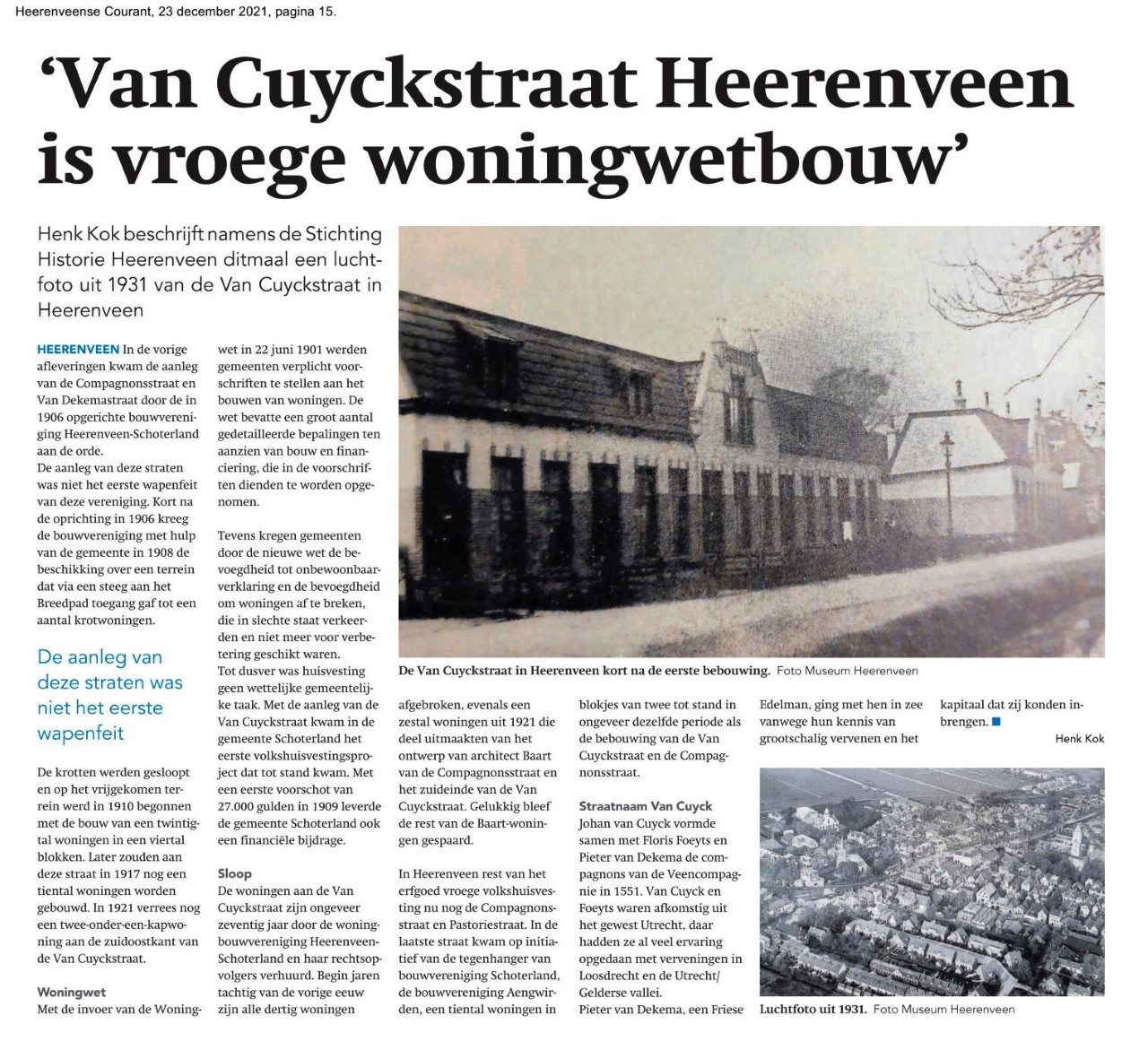 9936 2021 12 23 Van Cuyckstraat Heerenveen is vroege woningwetbouw