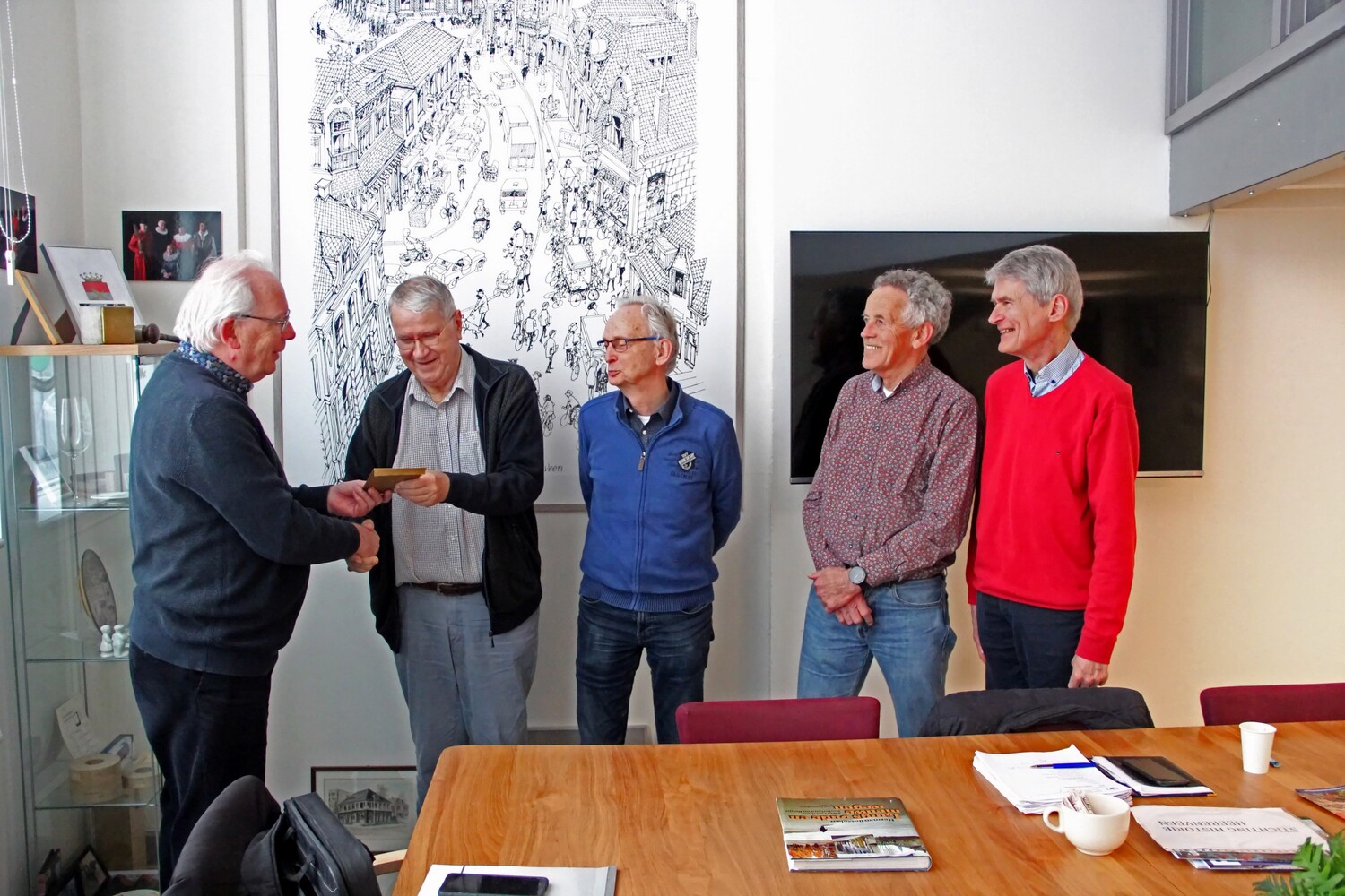 bestuur historie heerenveen afscheid penningmeester guus van der zamlm
