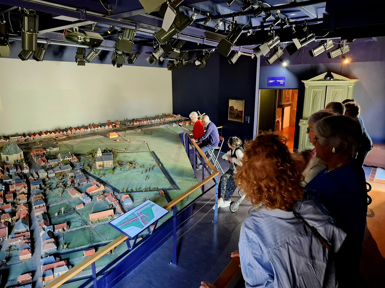 De maquette van Heerenveen in Museum Heerenveen