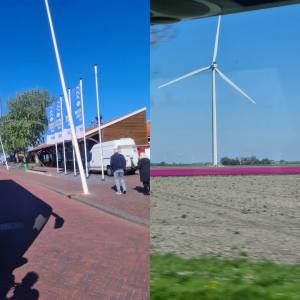 Aankomst bij Batavialand na een busreis door de polder (foto: Hans Schouten)